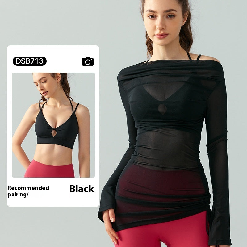 Yoga Clothes Suit High Sense Outer Wear Blouse Two Pieces