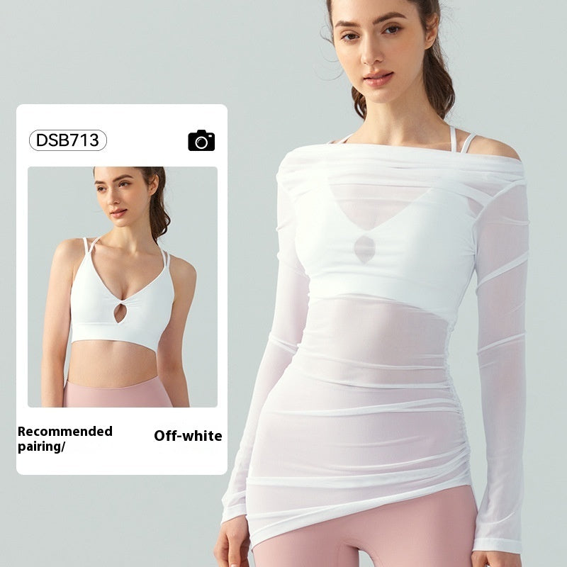 Yoga Clothes Suit High Sense Outer Wear Blouse Two Pieces
