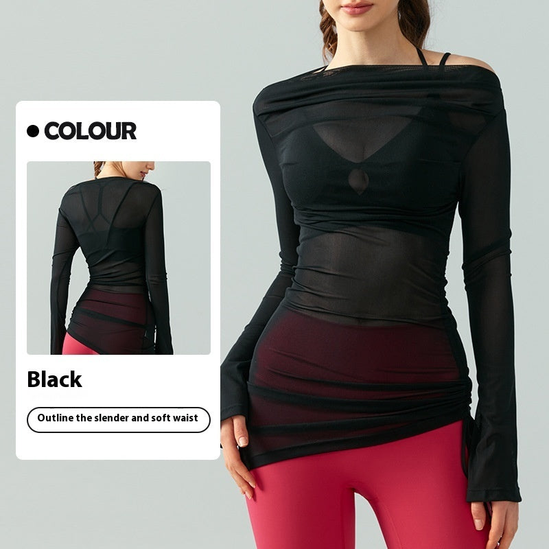 Yoga Clothes Suit High Sense Outer Wear Blouse Two Pieces