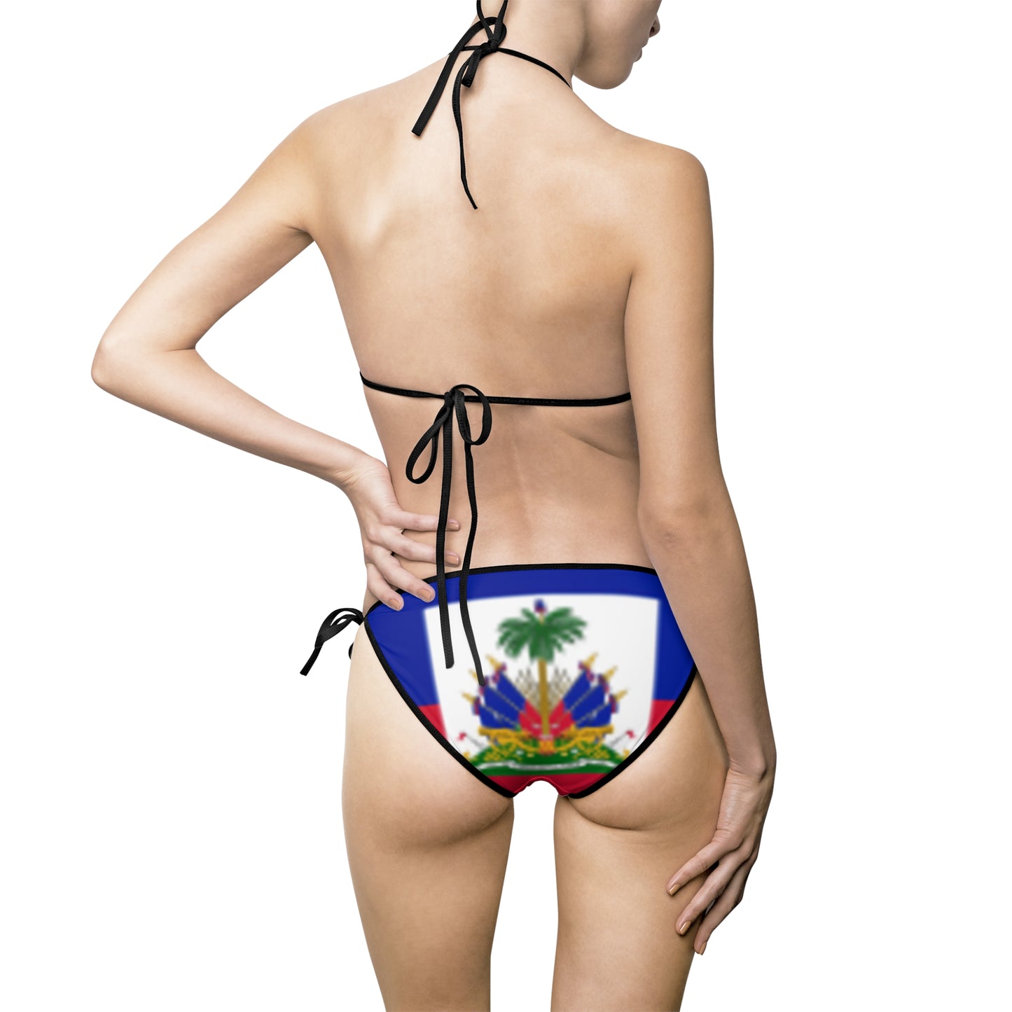 Vibrant Tropical haitian print Women's Bikini Swimsuit