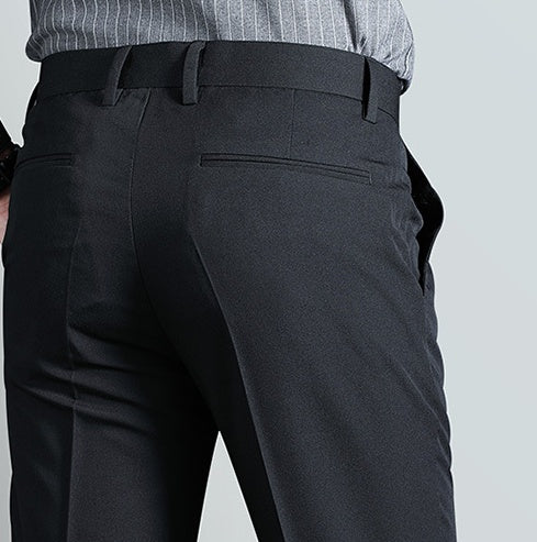Youth Slim Straight Four-Sided Stretch Trousers