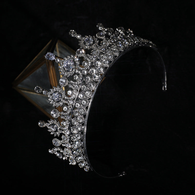 Zircon Crown Wedding Hair Accessories Catwalk Bride