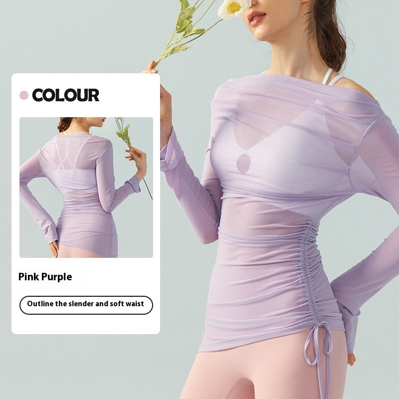 Yoga Clothes Suit High Sense Outer Wear Blouse Two Pieces