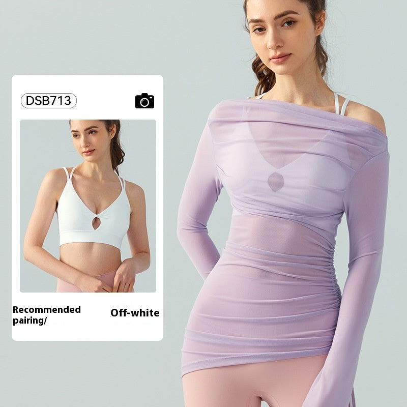 Yoga Clothes Suit High Sense Outer Wear Blouse Two Pieces