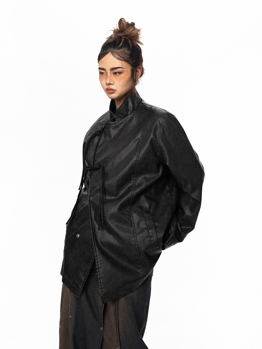 Men's And Women's American-style Niche PU Leather Jacket