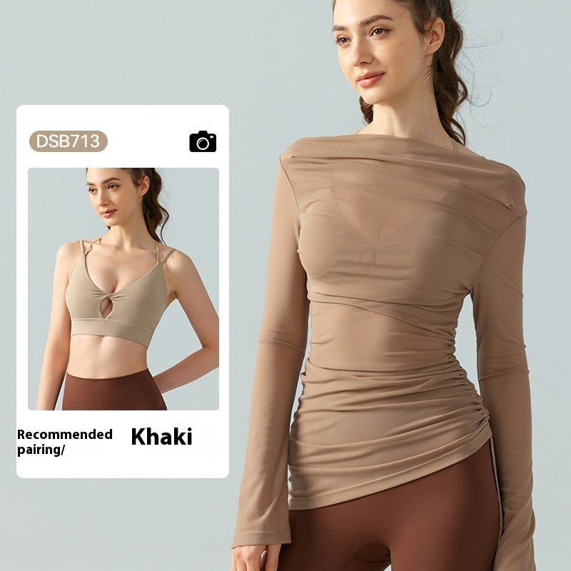 Yoga Clothes Suit High Sense Outer Wear Blouse Two Pieces