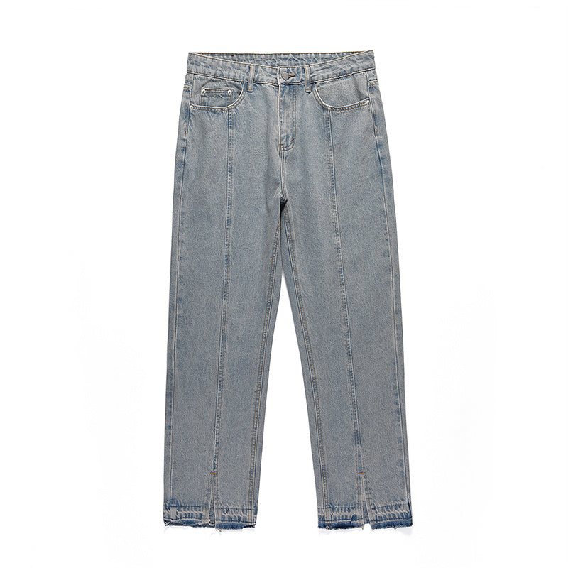 Loose Men's Retro Small Straight Daddy Jeans