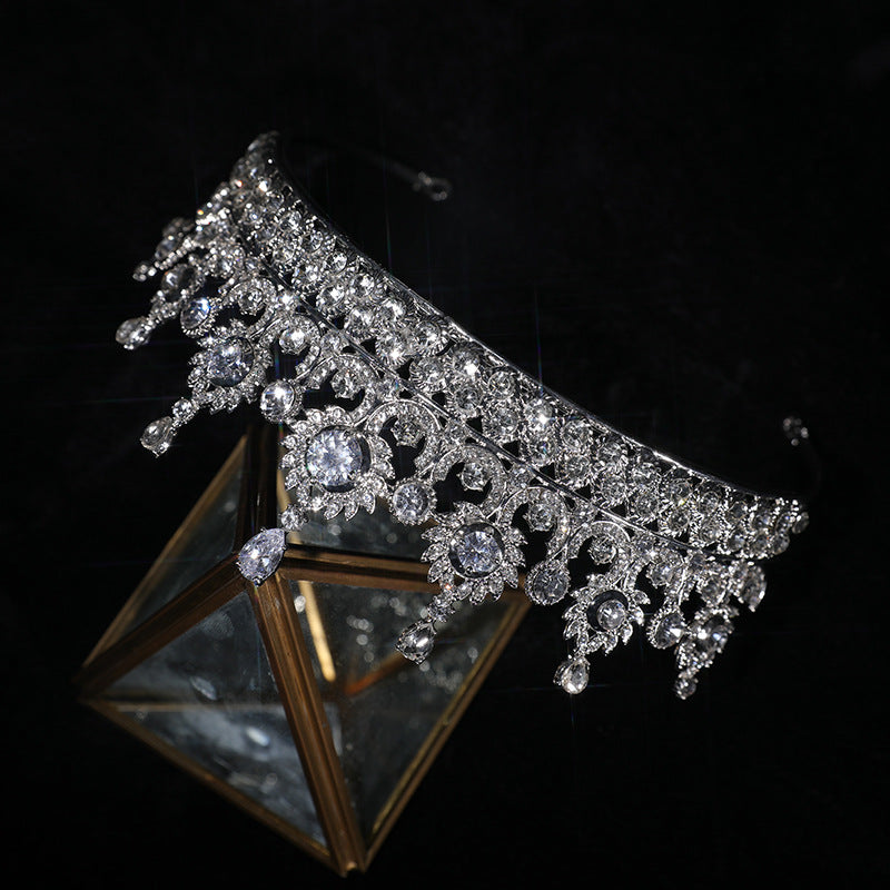 Zircon Crown Wedding Hair Accessories Catwalk Bride