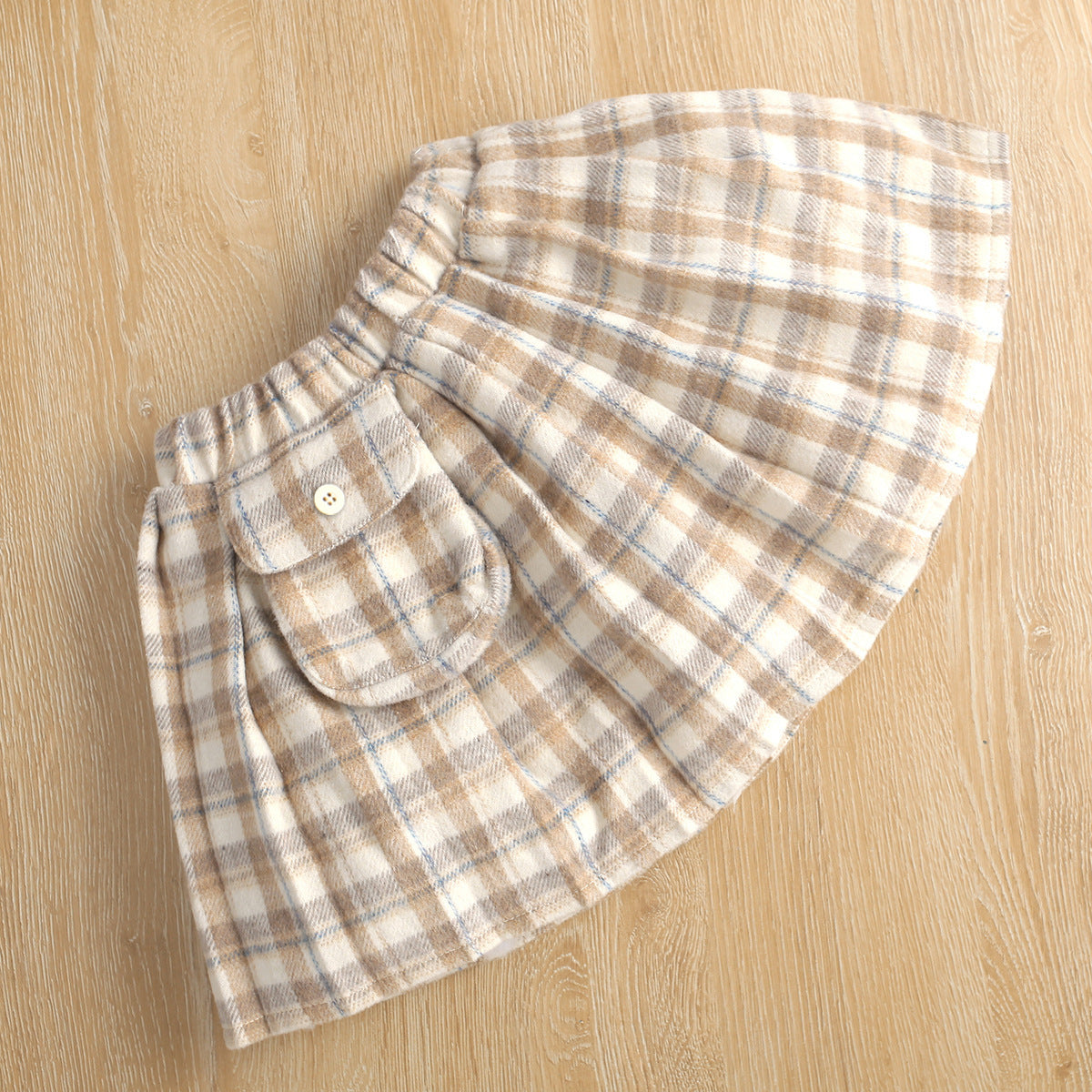 Sweater Knitted Bottoming Shirt Plaid Skirt Two Piece Set