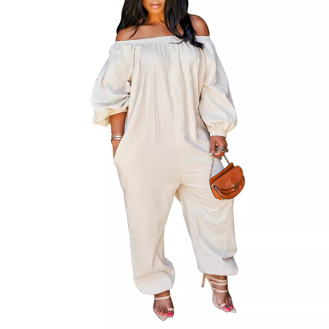 Linen European And American Women's Clothing Jumpsuit