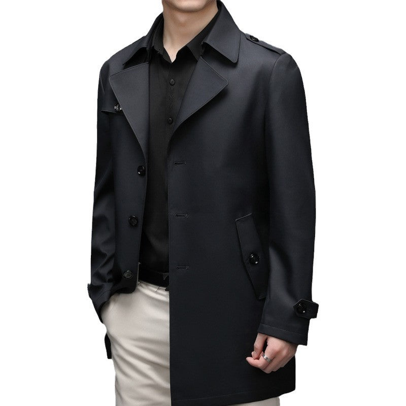 Casual Single-breasted High-end Plus Size Men's Jacket