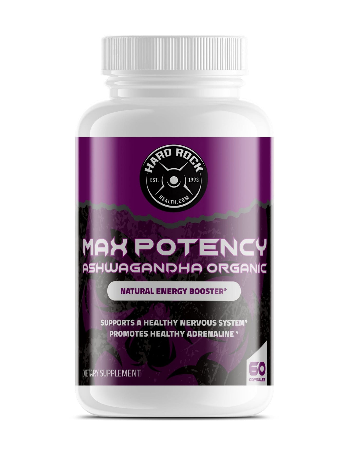 Max Potency Orgánach Ashwagandha - teanndáileog Fuinnimh Nádúrtha