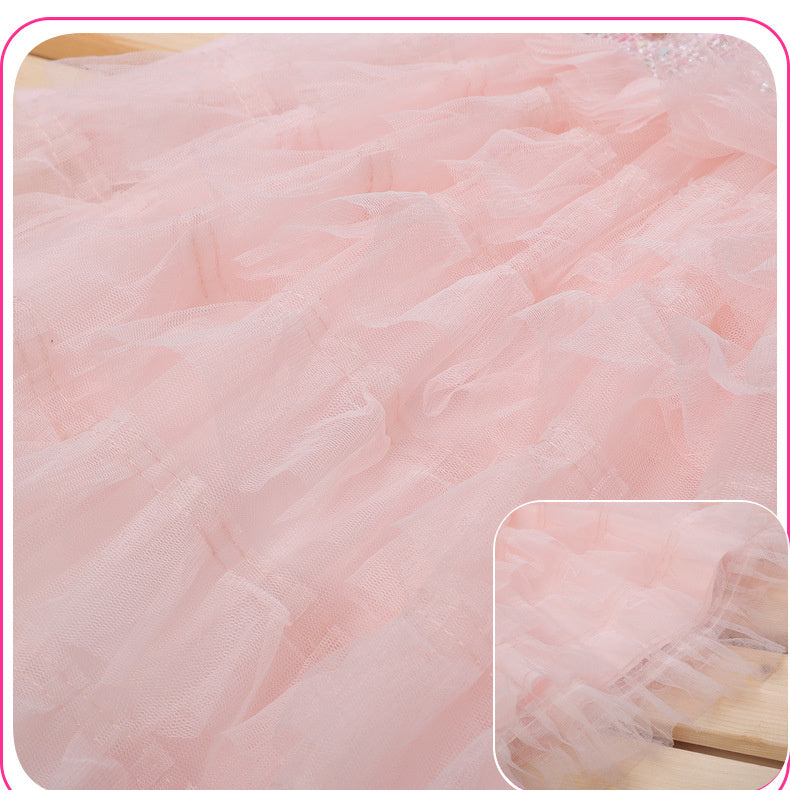 Girls Sweater Stitching Knitted Woolen Skirt