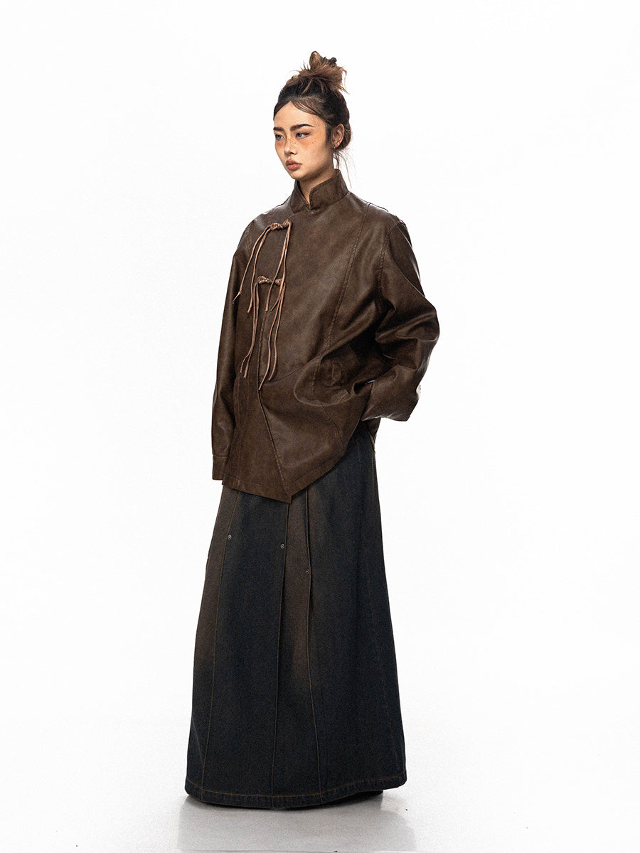 Men's And Women's American-style Niche PU Leather Jacket