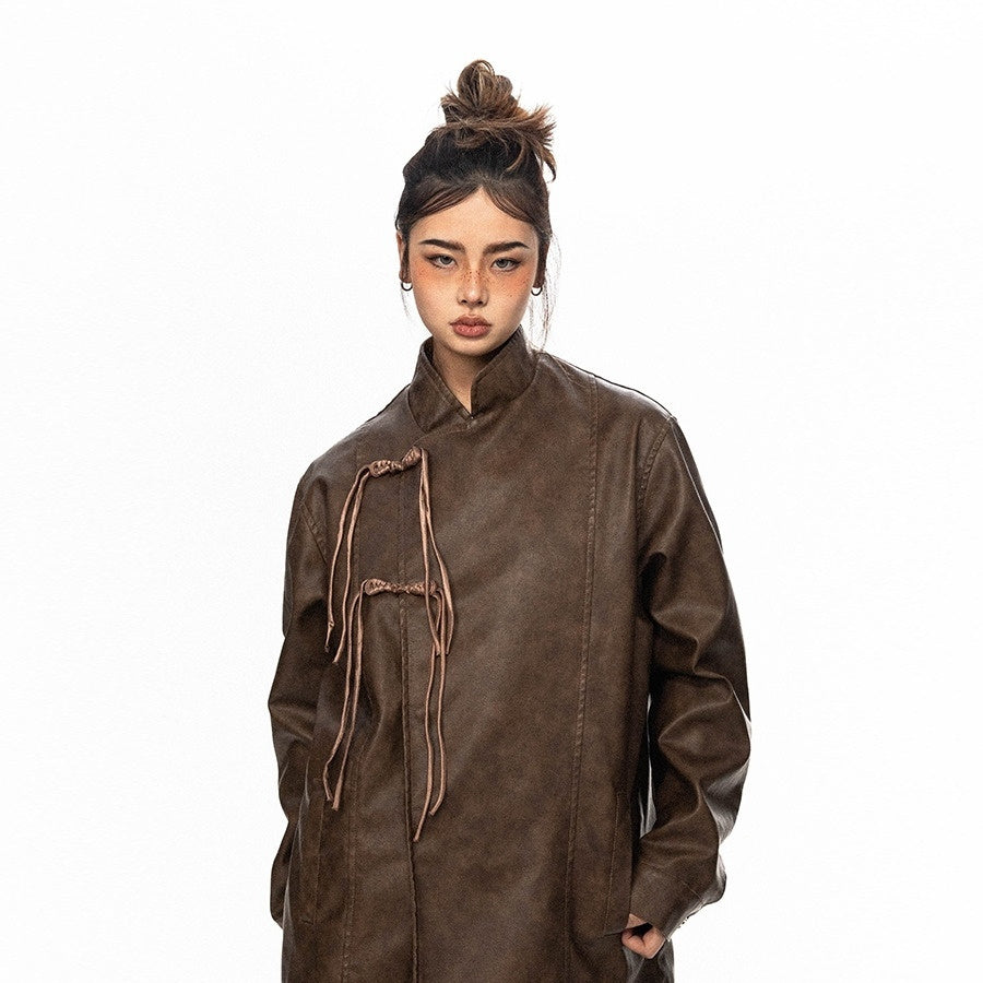 Men's And Women's American-style Niche PU Leather Jacket
