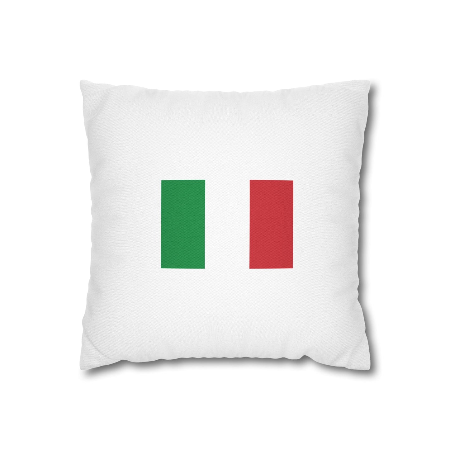 Italian Flag Square Pillowcase - Cozy Home Decor for Italy Lovers