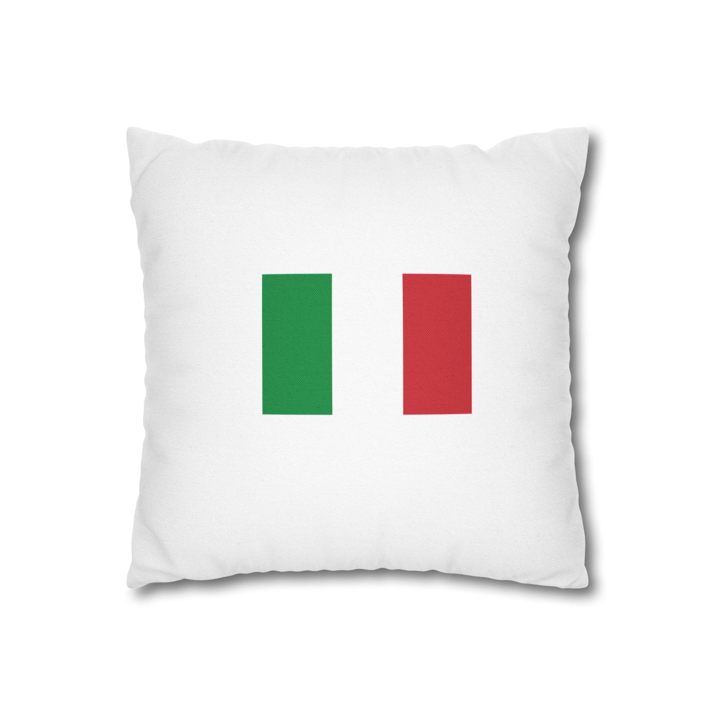 Italian Flag Square Pillowcase - Cozy Home Decor for Italy Lovers