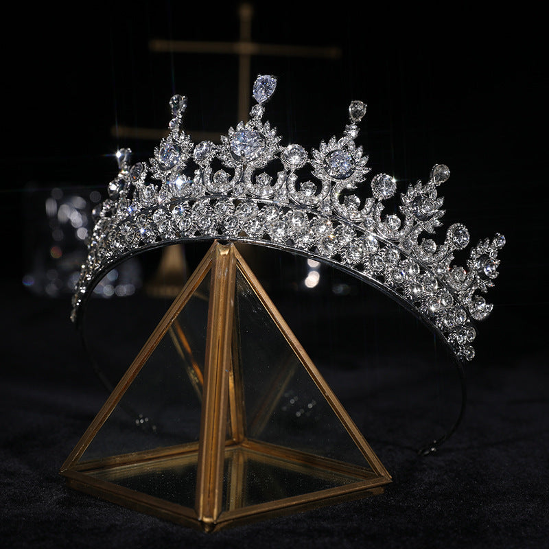 Zircon Crown Wedding Hair Accessories Catwalk Bride