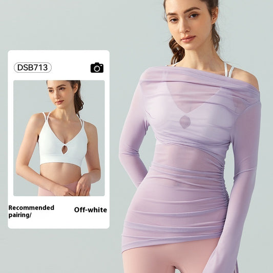 Yoga Clothes Suit High Sense Outer Wear Blouse Two Pieces