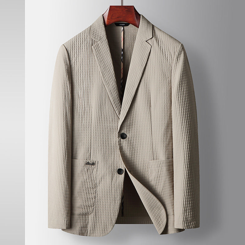 Young And Middle-aged Solid Color Thin Non-ironing Coat