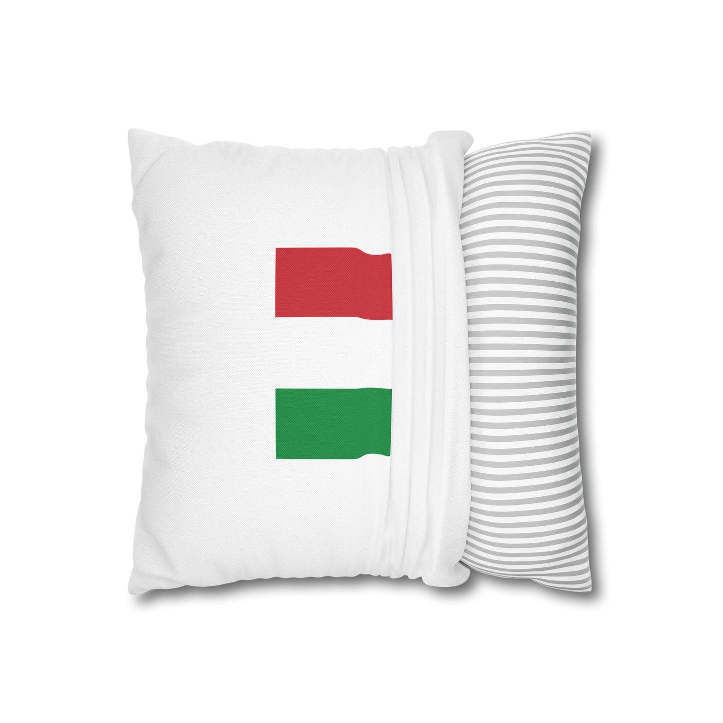 Italian Flag Square Pillowcase - Cozy Home Decor for Italy Lovers