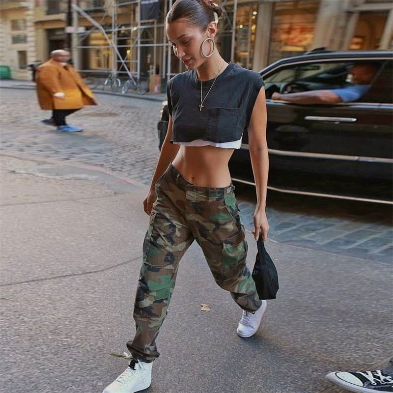 Women's Trousers Loose-fitting Casual Wide-leg Trousers