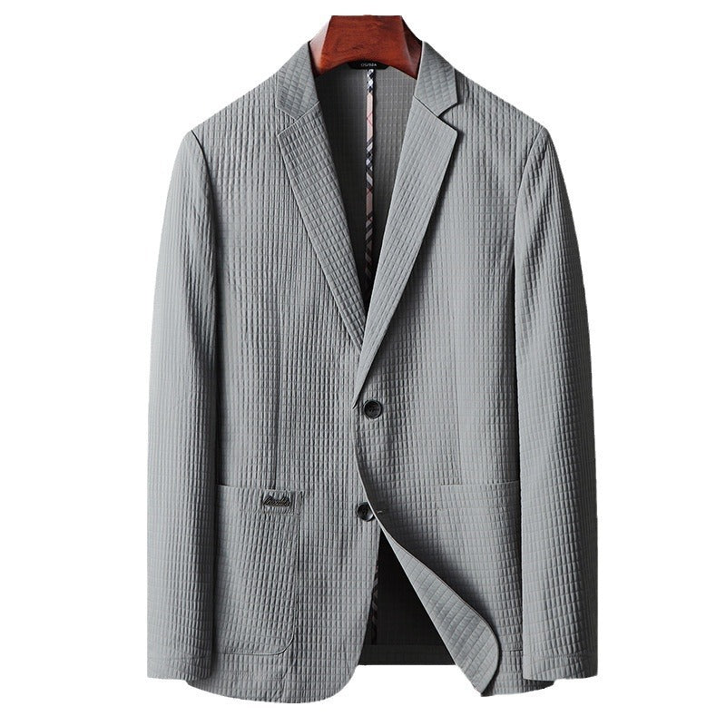 Young And Middle-aged Solid Color Thin Non-ironing Coat