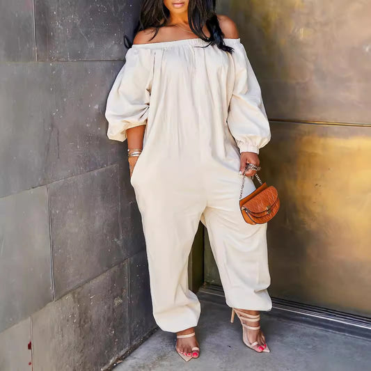 Linen European And American Women's Clothing Jumpsuit
