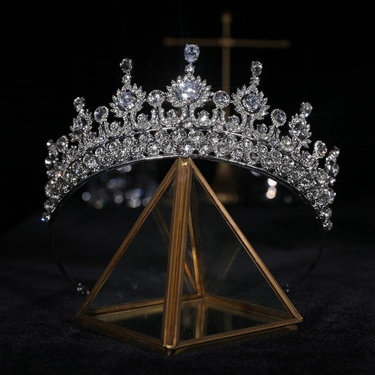 Zircon Crown Wedding Hair Accessories Catwalk Bride
